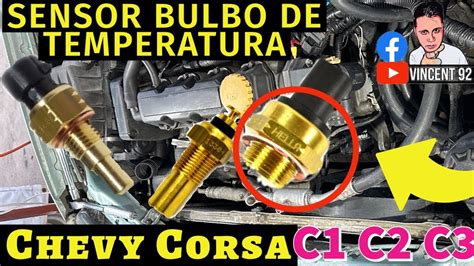 C C C Sensor Bulbo De Temperatura Chevy Corsa Motor Carro Bulbo