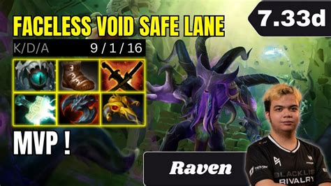 Patch D Raven Faceless Void Safe Lane Gameplay Dota Full