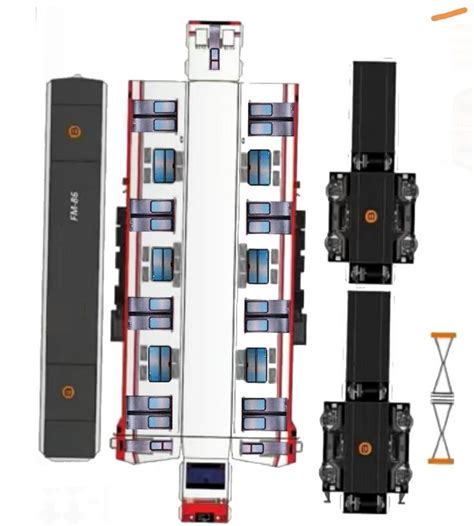 FM 86 ARMABLE Vagones de tren Modelos de trenes Tren de cartón