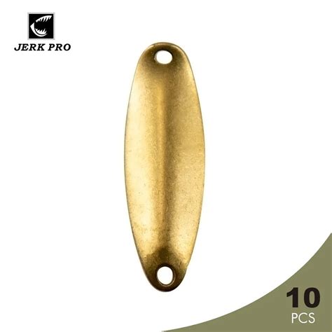 Jerk Pro 10pcs 1 8oz 3 7g Brass Casting Trout Spoon Blanks Tackle Craft