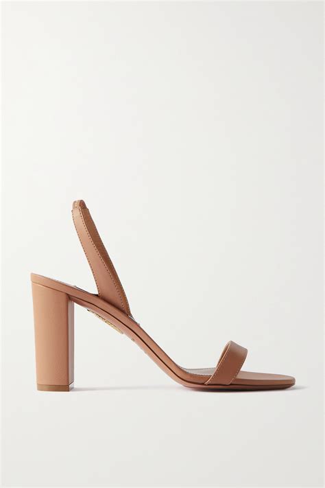Aquazzura So Nude Block Sandal Powder Pink Modesens