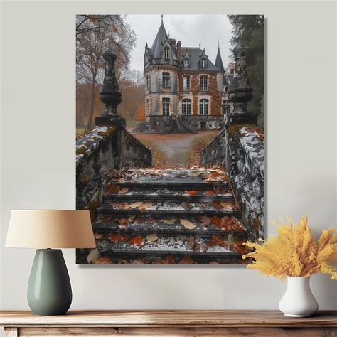 Winston Porter Red Green Winter Baroque Chateau In France - Chateaus