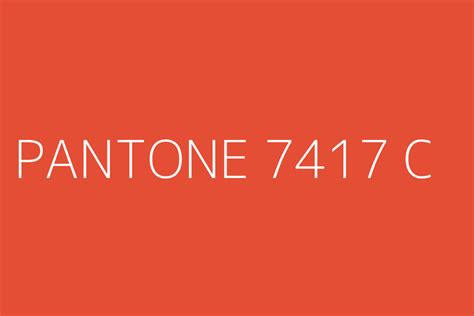 PANTONE 7417 C Color HEX code