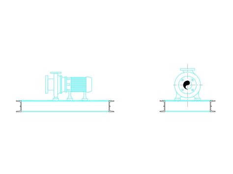 Centrifugal Pumps On Skid In AutoCAD CAD Library