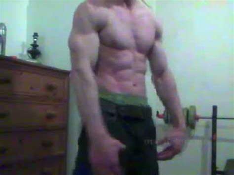 Muscle Stud Posing Flexing In Bedroom Hot YouTube