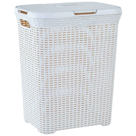 Ящик для белья Ротанг 50л 45*35*55см (белая роза) A122098-21 Корзина ...