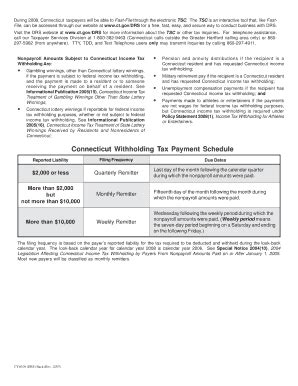 Fillable Online Ct Connecticut Withholding Tax Payment Form For