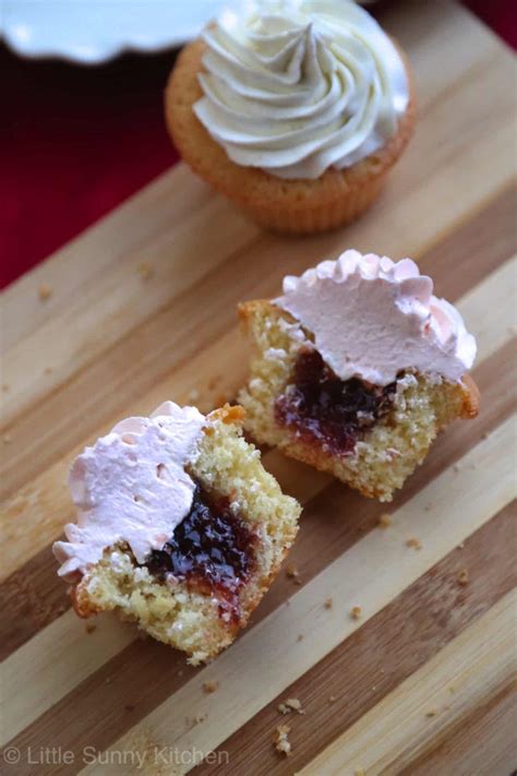 Raspberry Jam Filled Cupcakes Recipe Raspberry