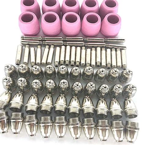 METAL ELECTRODE Nozzle Set For 50PCS WSD 60 AG60 Plasma Cutter