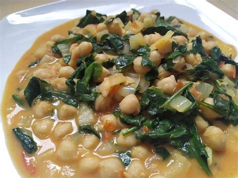 Garbanzos Con Espinacas En Olla Express Cu Date Y Saborea