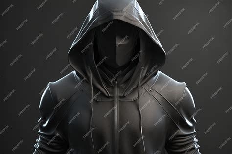 Premium Photo A Man In A Hoodie With The Word Hacker On The Front