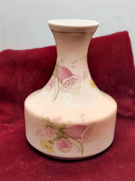 Royal Worcester Spode Palissy England Bone China Floral Vase Etsy