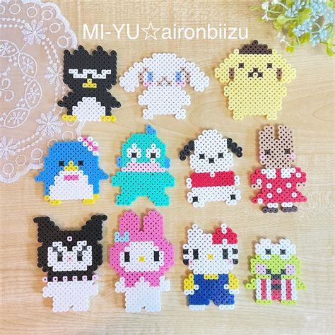 アイロンビーズ サンリオ⭐︎キャラクターズ | 保育士ママ☆みーゆの！アイロンビーズ＆キラキラ日記