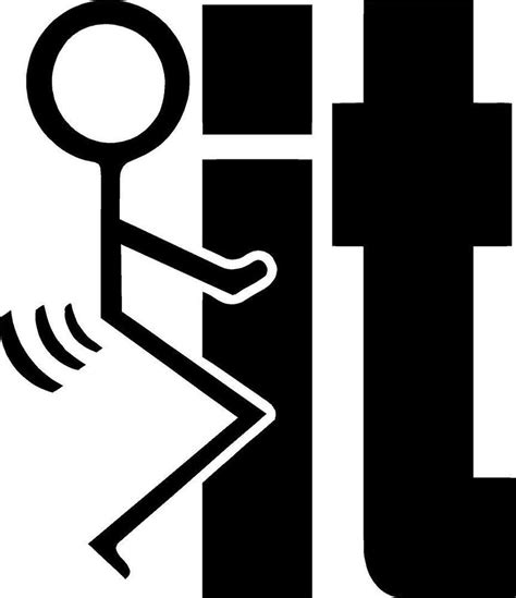 F It Vinyl Decal Sticker Free Shipping Vinyl Funny Stick Figures