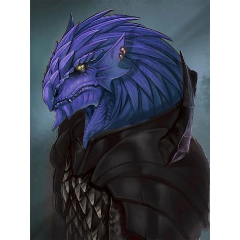 M Dragonborn Warlock Blue Dnd Dragonborn Character Portraits Dnd