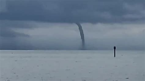 Watch Huge Waterspout Captured Off Islamadora Youtube