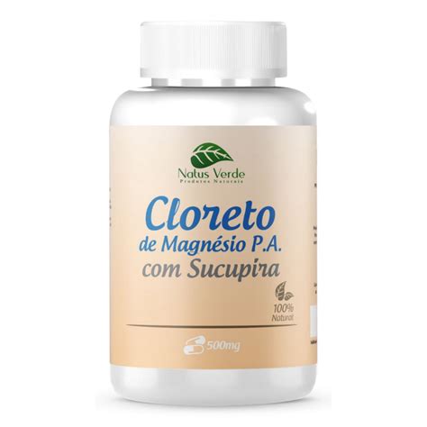 Cloreto de Magnésio pa Sucupira 100 Cápsulas de 500Mg Submarino