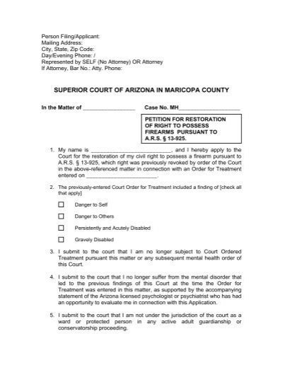 Superior Court Of Arizona In Maricopa County