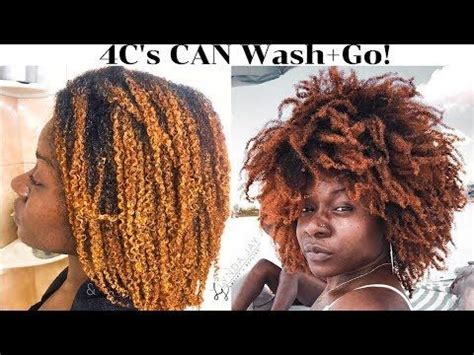 WOW My Defined Wash And Go On 4C Hair AND I Colored My Natural Hair