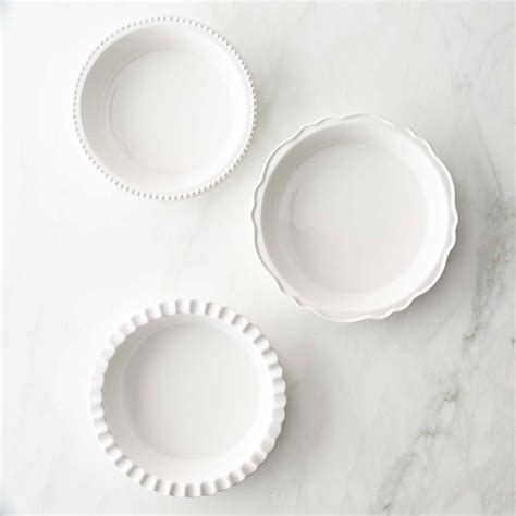 Williams Sonoma Stoneware Pie Pans Set Of 3 Williams Sonoma
