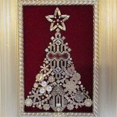 Jewelry Christmas Tree Framed Etsy