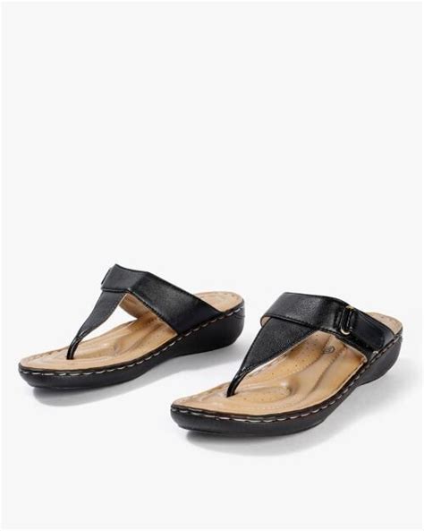 Buy T Strap Slippers With Velcro Closure Online At Best Prices In India