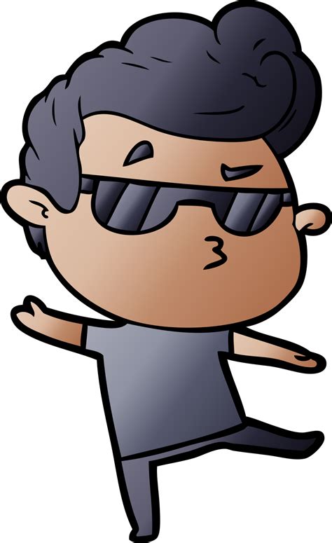 Cartoon Cool Guy 44995918 Png