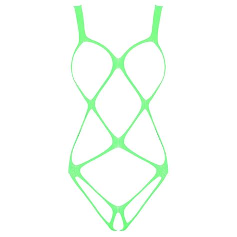 Billionm Size Lingerie Bodysuit Underwear Open Crotch Women Sleepwear Sexy Transparent Fetish