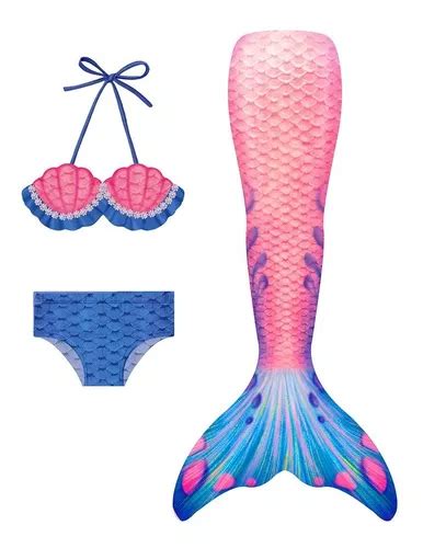 Pcs Sirena Cola Y Bikini Ni As Traje De Ba O Env O Gratis Meses Sin Inter S