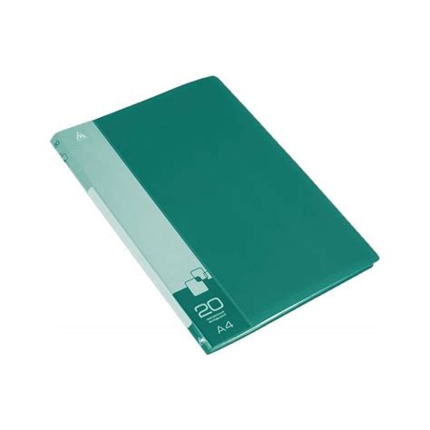 Папка БЮРОКРАТ с 20 прозрачными вкладками, A4, пластик, 0.6 мм ...