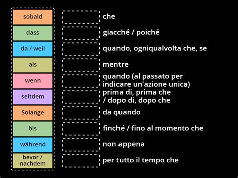Congiunzioni Subordinanti Match Up