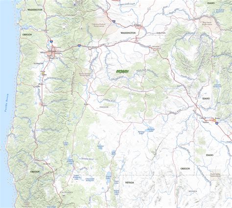 Map of Oregon - Travel United States