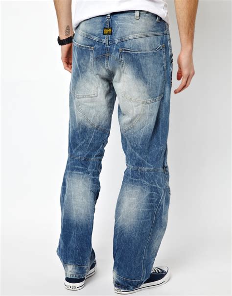 G Star Raw G Star Jeans Elwood 3d Loose Light Aged In Blue For Men Lyst