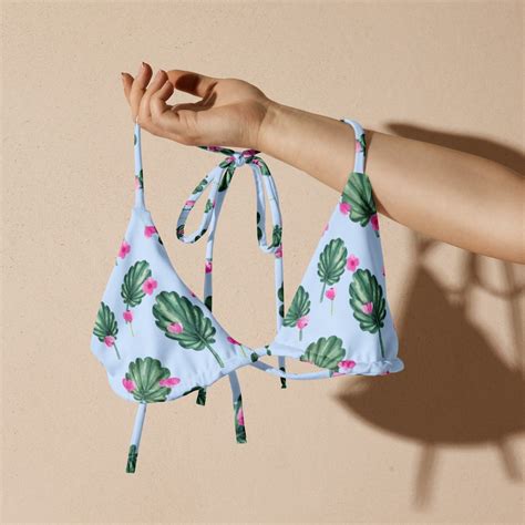 Coquette Recycled String Bikini Coquette Top Two Pieces Swimsuit Sexy Beach Bikini Top Etsy