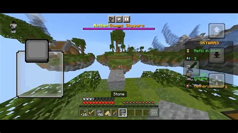 Skywars With New Touch Controls Skywars Nethergames Youtube