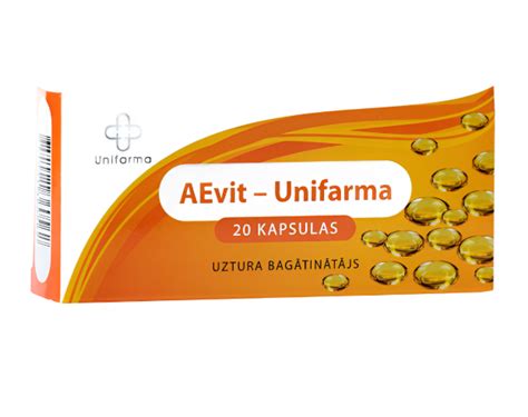 AEvit – Unifarma, 20 capsules - Vitamins A & E