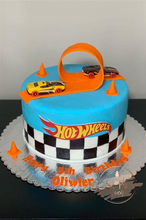 Hot Wheels Birthday Cake