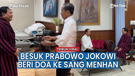 Jokowi Tilik Prabowo Usai Operasi Kaki Panjatkan Doa Bagi Sang Calon