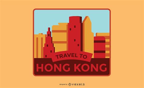 Hong Kong Label Design Vector Download