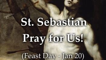 St Sebastian Feast Day Jan 20