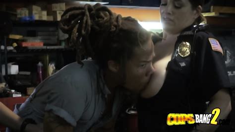 MILFs Are Craving For Hardcore Interracial Sex During Their Night Patrol