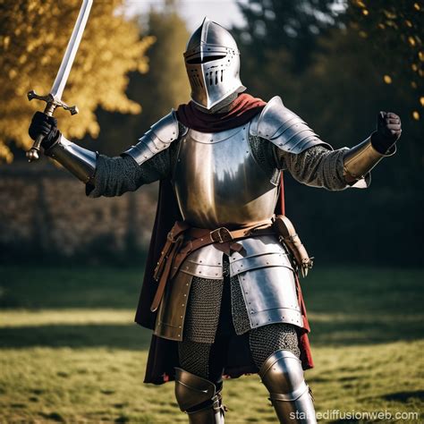 Knight In Medieval Attire Stable Diffusion Online