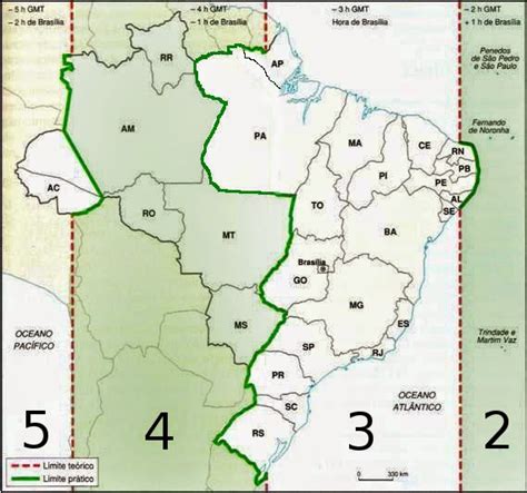 GEOGRAFIA EM FOCO: Fusos Horários do Brasil