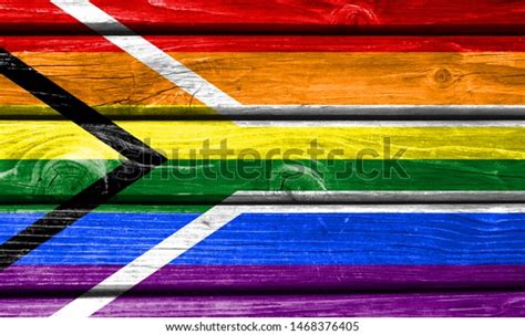 Gay Pride Flag South Africa Flag Stock Photo Shutterstock