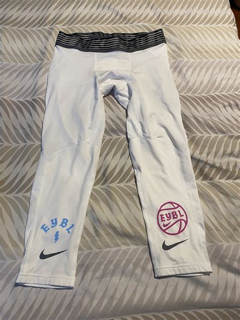 Nike Nike Eybl 2023 White Compression 34 Tights Grailed