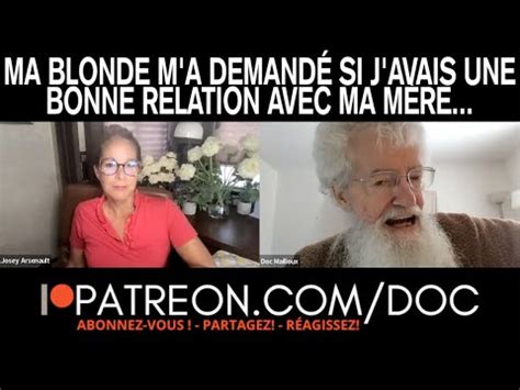 Ma Blonde M A Demand Si J Avais Une Bonne Relation Avec Ma M Re Youtube