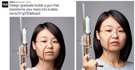 Designer Creates A Gun That Will Turn Your Tears Into Bullets To Shoot