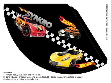 Hot Wheels Birthday Party Kits Template Free Printable