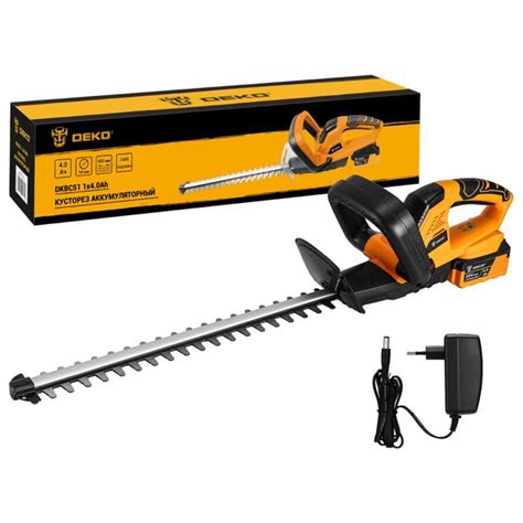 Кусторез аккумуляторный DEKO DKBC51, 510мм, 1*4.0Ач - купить по ...