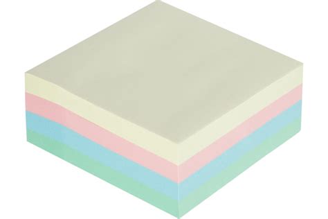 Стикеры Attache Simple 76x76 мм пастельные 4 цвета 1 блок, 400 листов ...